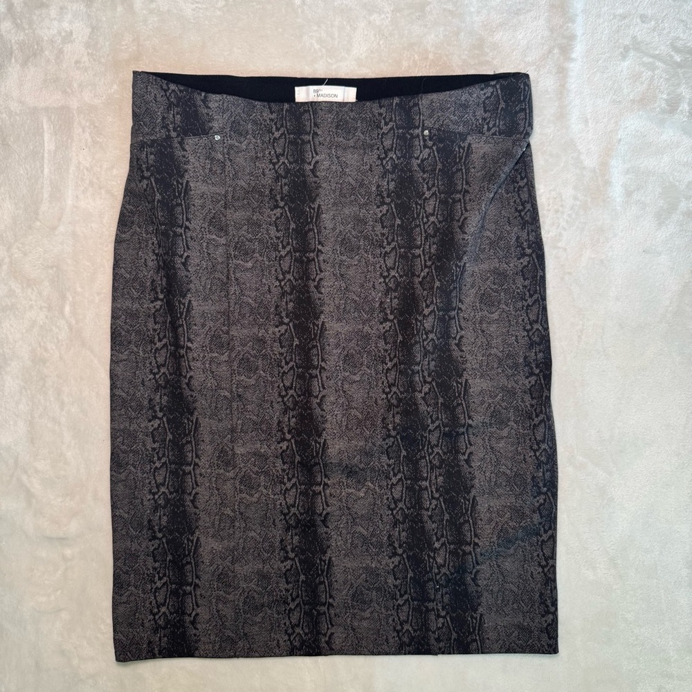 Punk Grunge Snakeskin Mini Pencil Skirt